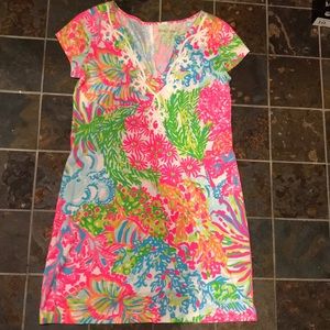 Lilly Pulitzer Brewster dress in Lovers Coral